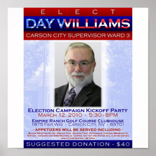 Val Kampanj Kickoff Party Poster