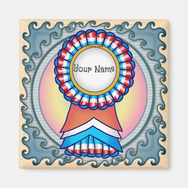 Val Kampanj Ribbon Magnet (Framsidan)