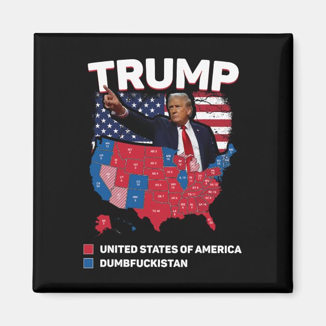 Val Karta 2024 Amerikanska diplomater Magnet (Framsidan)
