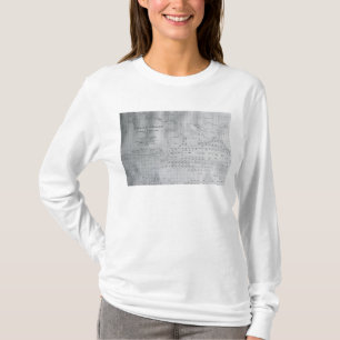 Val kartlägger av Northet Pacific, 1851 Tee Shirt
