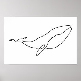Val, linjekonst illustration 17 x 11 poster