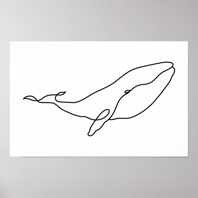 Val, linjekonst illustration 17 x 11 poster (Framsidan)