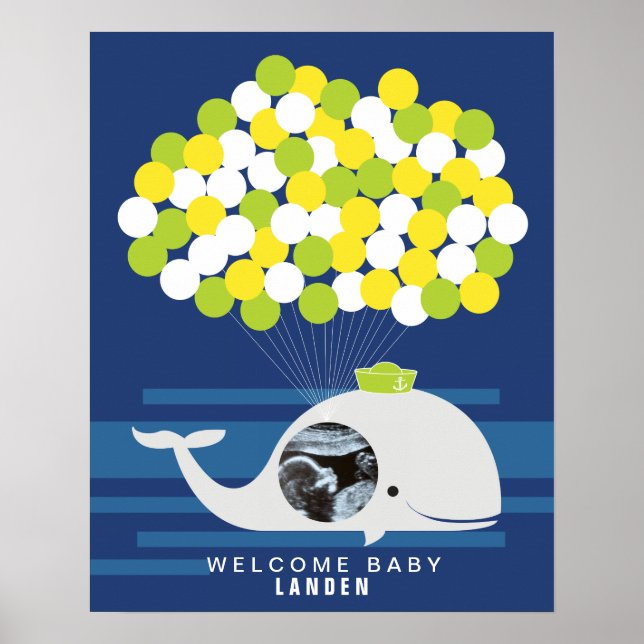 Val | Presentbok för babyfirande Utskrift Poster (Framsidan)