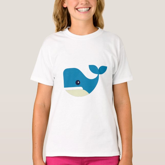 Val, puckelryggad, däggdjur t shirt (Framsida)