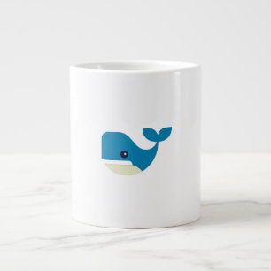 Val, puckelval, däggdjur jumbo mugg