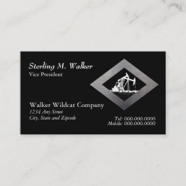 Väl pumpa enhet för dubbelolja i visitkort