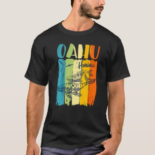 Val Retro Oahu Hawaii Matchande Bästa Vänner Fam T Shirt