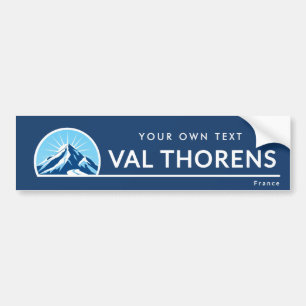 Val Thorens Frankrike skidort i fjällen Bildekal