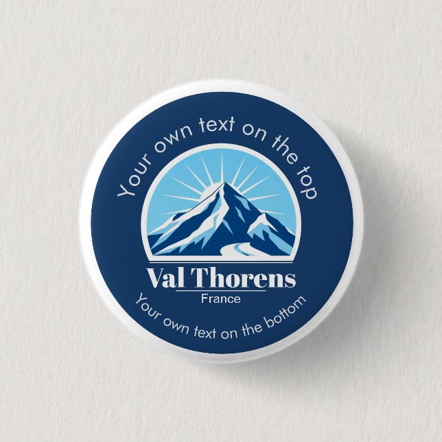 Val Thorens Frankrike-skidressemester Knapp (Framsida)