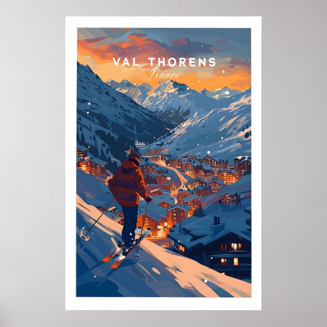 Val Thorens skidaffisch 1 Poster (Framsidan)