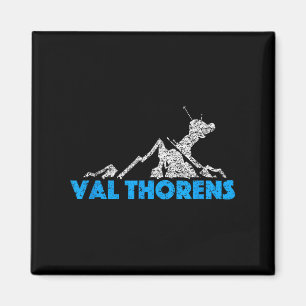 Val Thorens Skiing Snowboarding Frankrike Resort D Magnet
