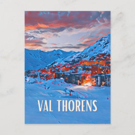 Val Thorens Station de ski Vykort