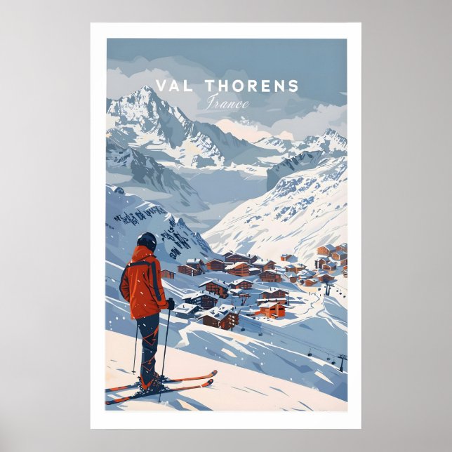 Val Thorens Väggkonsttryck 1 Poster (Framsidan)