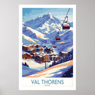 Val Thorens Vintersportstryck 1 Poster