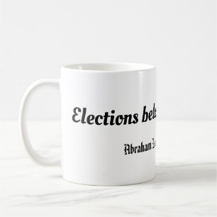 Val tillhör folket, Abraham Lincoln Kaffemugg