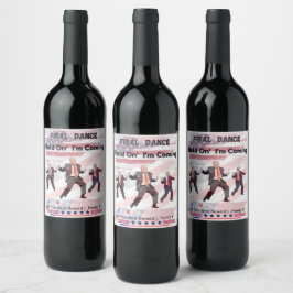 Val Trump Vin Food and Beverage Label Set Vinflaska Etikett