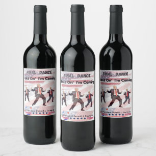Val Trump Vin Food and Beverage Label Set Vinflaska Etikett