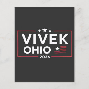 Val Vivek Ramaswamy till guvernör i Ohio 2026 Flygblad