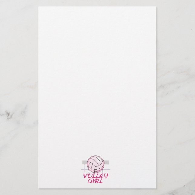 Val volley Girl volleyball-design Brevpapper (Framsida)