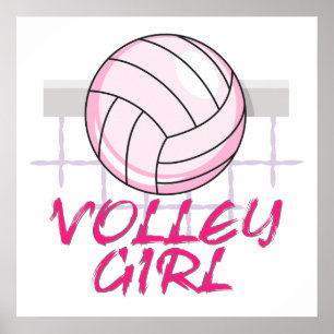 Val volley Girl volleyball-design Poster