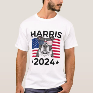 Val Vote Kamala Harris 2024 Pitbull Hund Usa F T Shirt