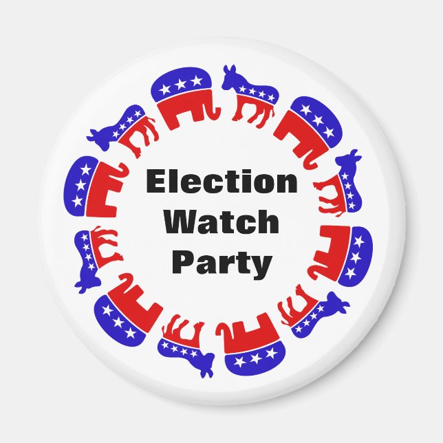 Val Watch Party Magnet (Framsidan)
