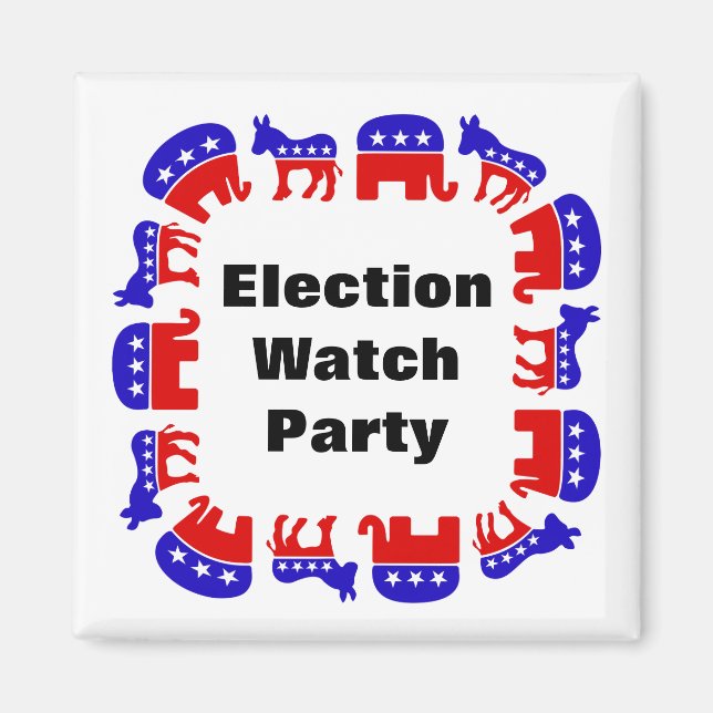 Val Watch Party Magnet (Framsidan)