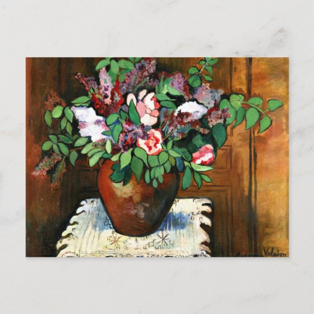 Valadon - Vas of Flowers, 1921 Vykort (Framsida)