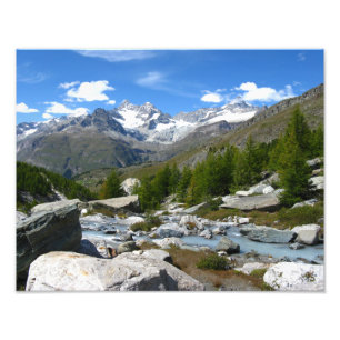 Valais Alpernas Fototryck