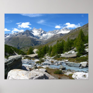 Valais Alpernas Poster