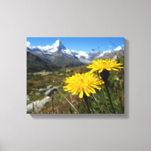 Valais Alpernas Swiss Canvastryck