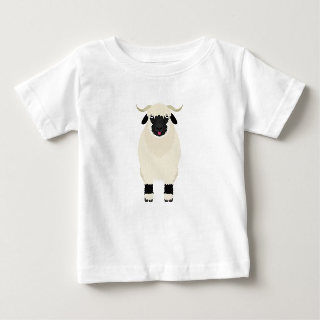 Valais Black Nose Sheep T Shirt (Framsida)
