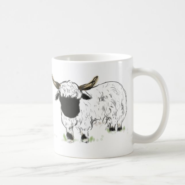 Valais Blacknose får Kaffemugg (Höger)