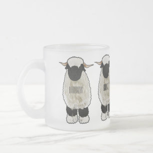 Valais Blacknose får serieillustration Frostad Glasmugg