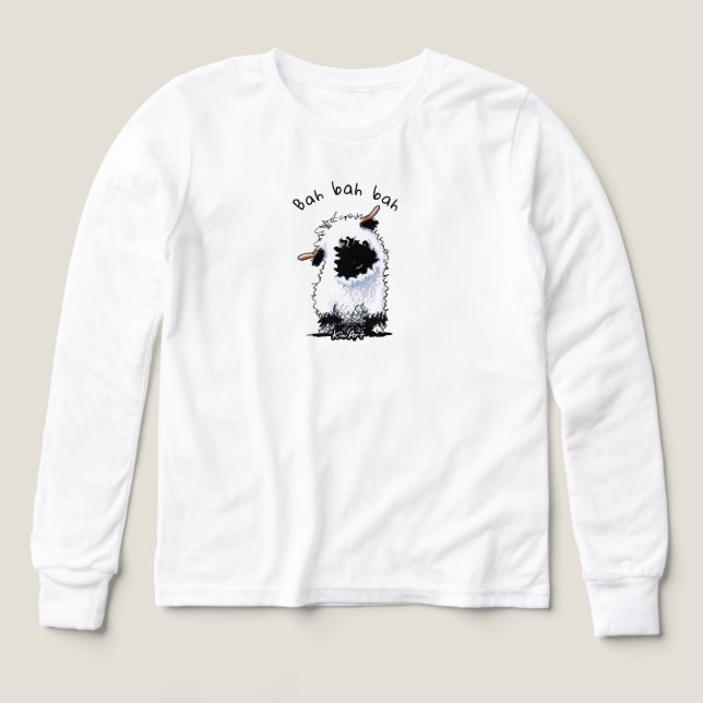 Valais Blacknose Får T Shirt (Design framsida)
