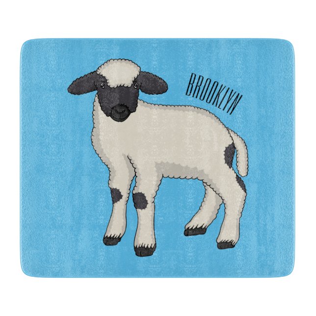 Valais Blacknose sheep cartoon illustration (Framsidan)