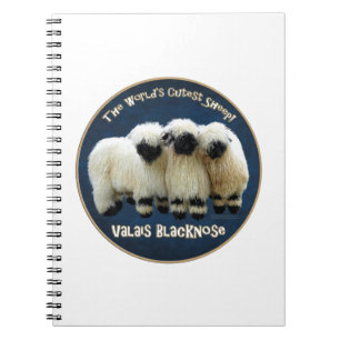 Valais Blacknose - världens mest gulliga får! Anteckningsbok