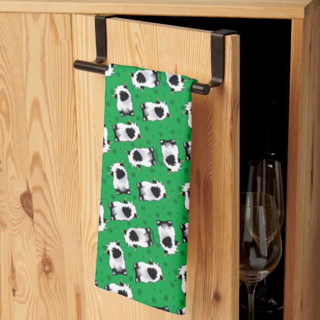 Valais Blendorse Sheep Kökshandduk (Thirds Fold)