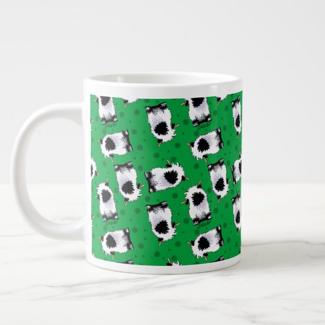 Valais Blendorse Sheep Large Coffee Mugg Jumbo Mugg (Vänster)
