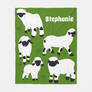 Valais Blendorse Sheep Personlig Farmers Fleecefilt