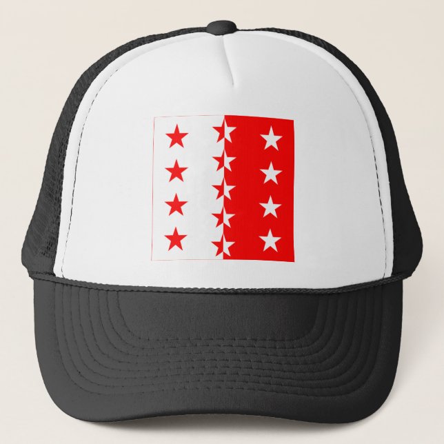 Valais flagga truckerkeps (Framsida)