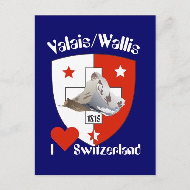 Valais Suisse / Wallis Schweiz Postkarte Vykort (Framsida)