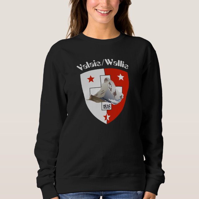 Valais / Wallis Schweiz-Suisse T-Shirt (Framsida)
