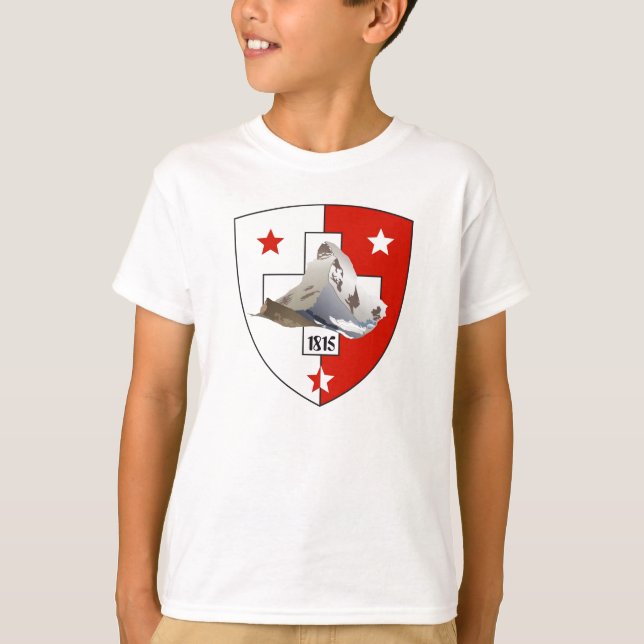 Valais / Wallis Schweiz-Suisse T-Shirt (Framsida)