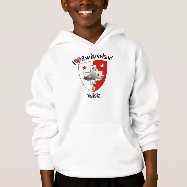 Valais / Wallis Schweiz-Suisse T-Shirt (Framsida)