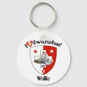 Valais / Wallis Suisse-Schweiz Schlüsselanhänger Nyckelring