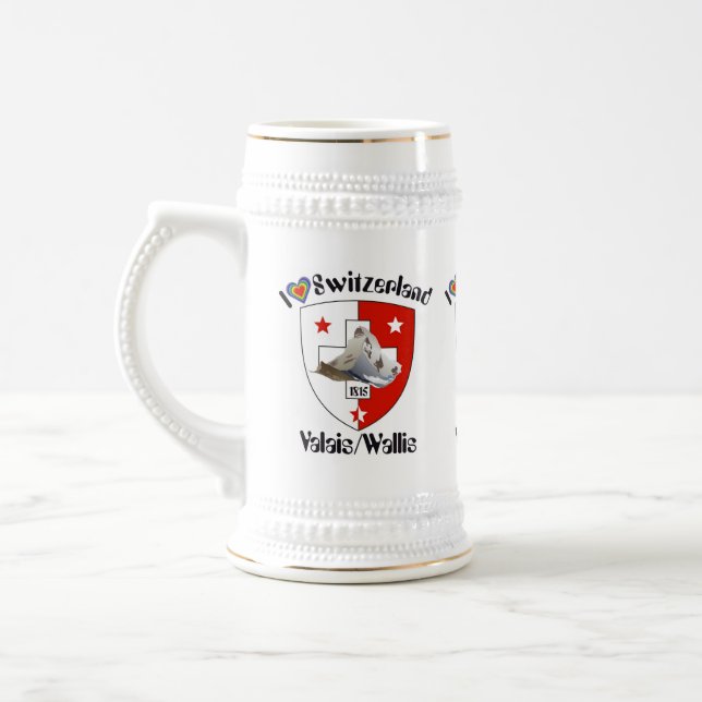 Valais / Wallis Suisse / Schweiz Tasse Sejdel (Vänster)
