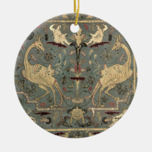 Valance av renaissancedesignen, 17th århundrade julgransprydnad keramik