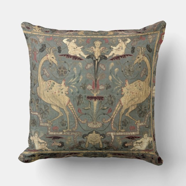 Valance av renaissancedesignen, 17th århundrade kudde (Framsida)