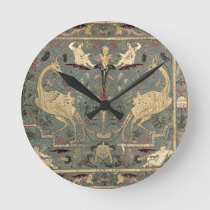 Valance av renaissancedesignen, 17th århundrade rund klocka